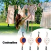 10m Non-Perforated Clothesline Retractable Portable Travel Drying Rack Outdoor Camping Windproof Portable Hanging Rack Clothing 3