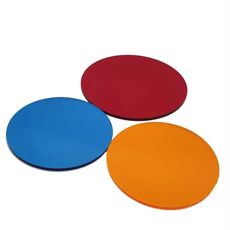 3MM Color Tinted Acrylic Plexiglass Round Disc Circle For Picture Frames DIY Crafts