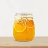 Airtight Glass jar with lid 25oz, Glass Storage Containers, Glass Canister, Striped Clip Fastening Jar for Cereal, Coffee, Pasta 1