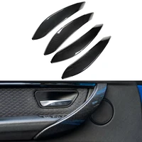 4Pcs Interior Door Handle Cover Trim Carbon Fiber Look For BMW 3 Series F30 F31 2012-2019 3GT F34 2013-2019 F33 F36 2014-2019 1