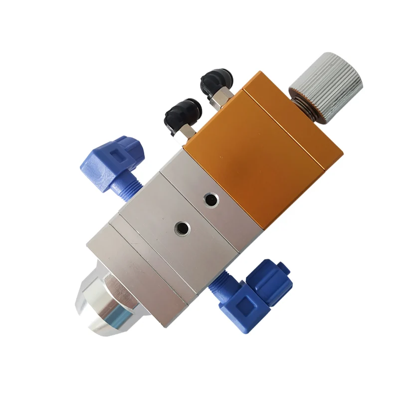 

DJF-25 Compound Acting Single Cylinder AB Glue Dispensing Valve Double Liquid Epoxy Resin Round Mouth Disposable
