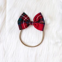 Rot Kariertes Langarm Kleid mit Tüll & Haarreifen – Bild 4