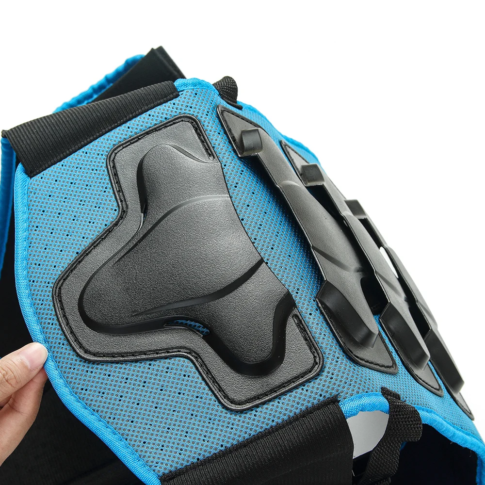 WOSAWE 5-10 Years Old Child Body Protector Motorcycle Waistcoat Armor Kids Motocross DH ATV Dirt Bike Chest Spine Knee Elbow Pad