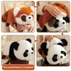 Double-Sided Flip Panda Toy Red Panda Transform Plush Doll 2-in-1 Raccoon Flip Change Transform Panda Soft Pillow Children Gifts 4