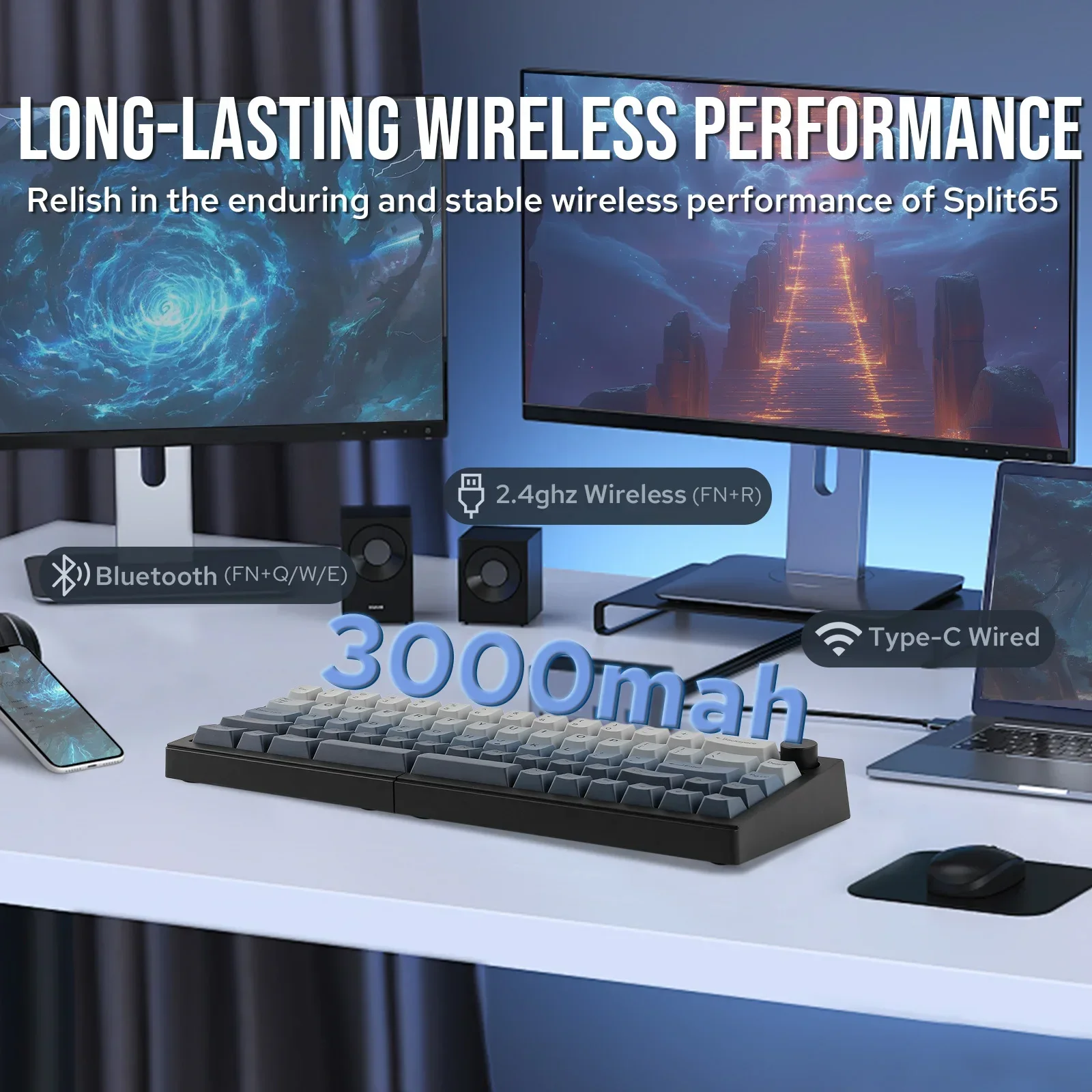 EPOMAKER Split65 メカニカルキーボード Epomaker Split 65 – epomaker