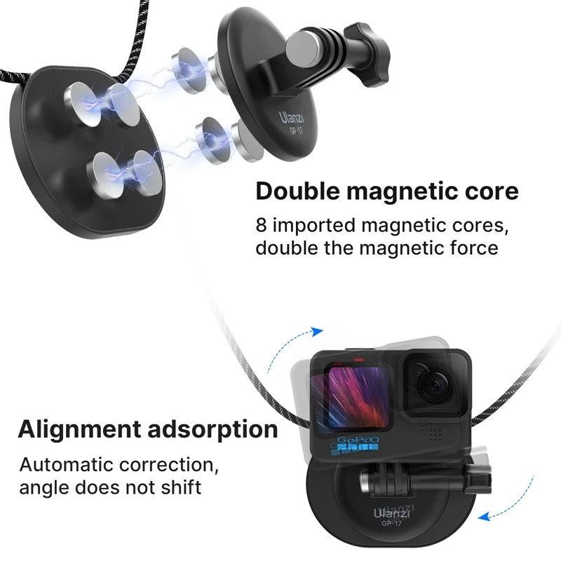 Ulanzi GP-17 ڱ  Selfie Ȧ ׼ ī޶   GoPro Insta360 DJI ׼ ī޶ Ʈ 