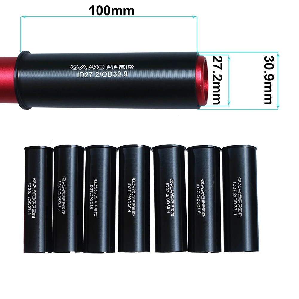 Description Picture 6 of itemSaddle Tube Conversion Post Tube  Adapter Light weight Reducing Sleeve Seat Post Shim Seat Tube Reducer Bicycle Seatpost Sleeve