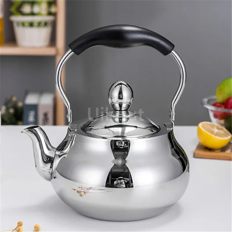 Tea making teapot family stainless steel teapot thickened with kungfu tea small brewing flower tea pot with filter screen