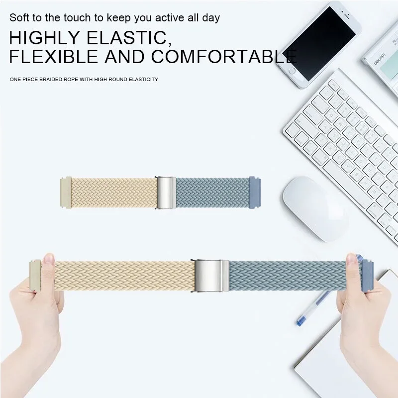 Braided Solo Loop Bracelet Strap - 20mm/22mm