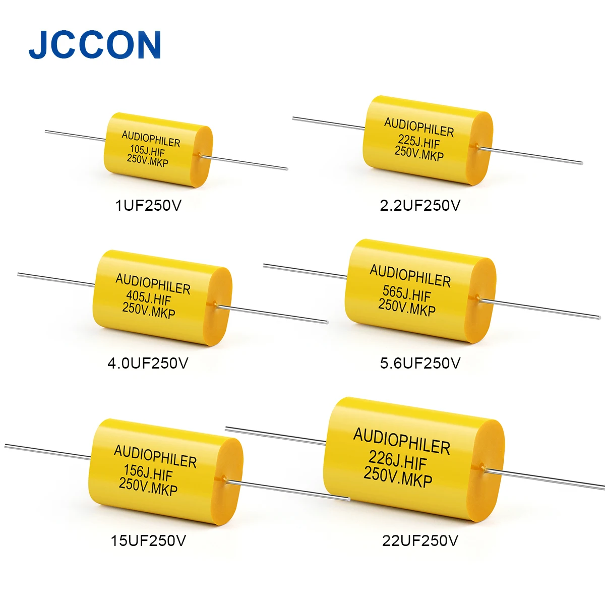 2Pcs 250V MKP Audio Metal Film Capacitor 1UF-3.3UF Audiophiler HIFI Fever Coupling Frequency Dividing metal film capacitor,audio capacitor
