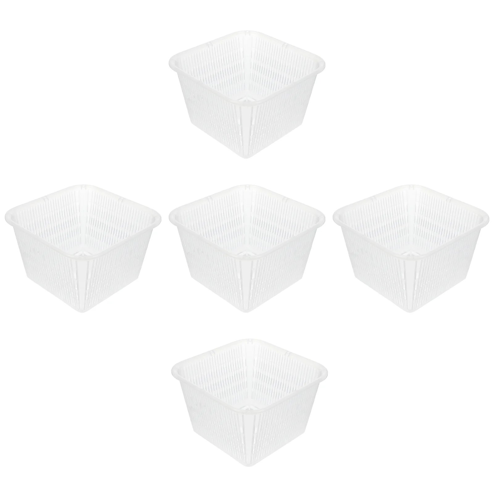 

Hemoton Hydroponic Planter Orchid Pots Set Plastic Planter Succulent Flower Pots Indoor Outdoor Plants Black Pots