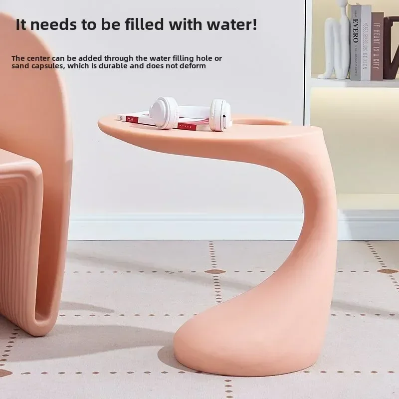 طاولة قهوة جانبية عصرية بتصميم نوردي، طاولة بلاستي...