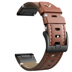Luxury Leather Watch Band - Premium Replacement Strap, 22/26mm - 26mm (Brown02)