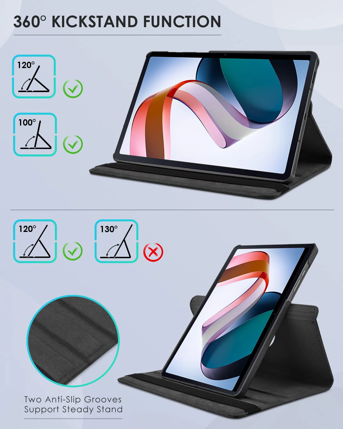 360 Rotating Stand Case, função Sleep and