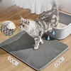 Large Waterproof Cat Litter Mat Double Layer Non-Slip Washable Pet Litter Box Mat Durable Sand Trapper Easy Clean 1