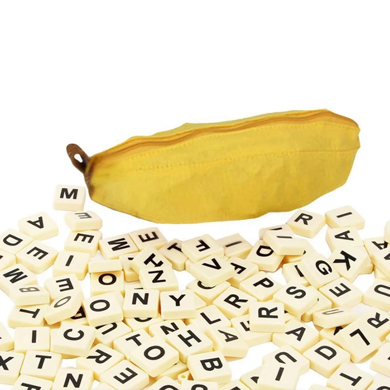 New Bananagrams Word Game Puzzle Kids Party Toys Letter Pouch Children Board Game 4