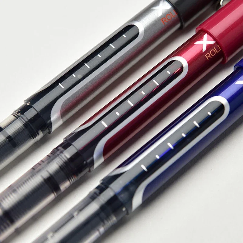 Liquid Rollerball Pen 0.5mm Large Capacity Gel Pen School Office Stationery Supplies 3Pcs/set Blue/black/red Ink gel pens rollerball pens color pen set colored pens