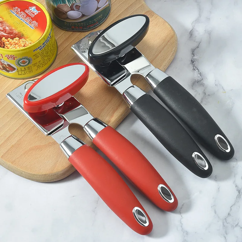 Apriscatole Manuale In Acciaio Inox Con Manico Ergonomico – Sicuro, Facile Da Usare, Con Apribottiglie Integrato - 2