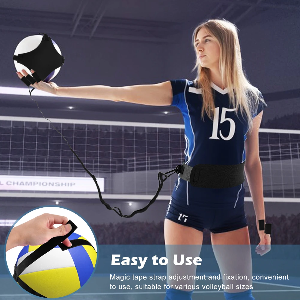 14pcs Serve Home Outdoor Volleyball Trainer Kit Professional For Beginners Solo Practice Setting Ball Finger Protection Cover