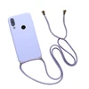 Silicone Lanyard Case For Huawei P20 P30 P40 lite Soft Tpu Neck Strap Rope Cord Cover 2