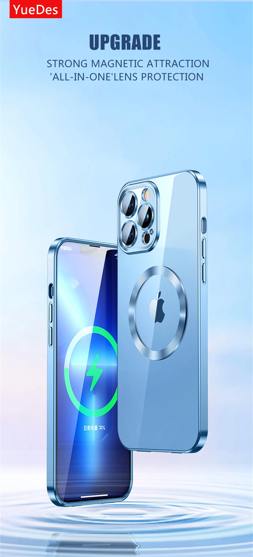 Lens Protection Plating Transparent Phone Case For iPhone 11 12 13 Pro Max For Magsafe Magnetic Magnet Ring Clear Silicone Cover cute iphone 12 pro max cases