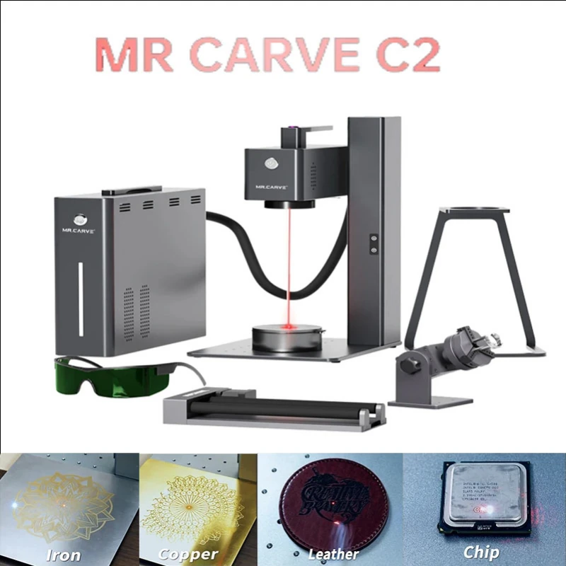 

Laser Marking Machine Handheld Auto Focus with Control Screen for iPhone Android Engrave All Metal Plastic Leather