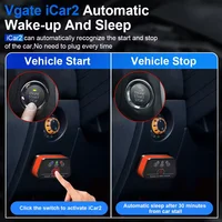 2025 Vgate iCar2 obd2 scanner Bluetooth/Wifi version car/moto scan tools supports TuneECU for Triumph motorcycles 2