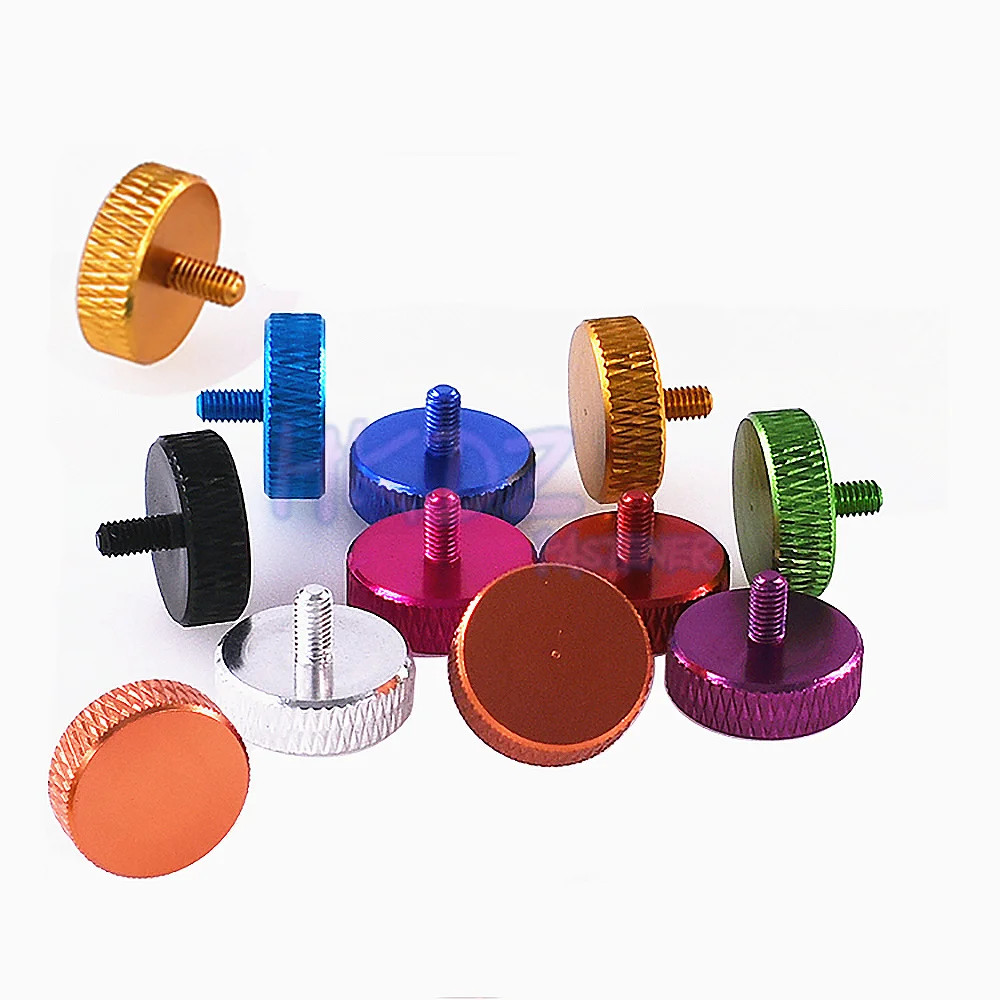 Colorful Aluminum Knurled Thumb Screws for DIY Decorative Projects