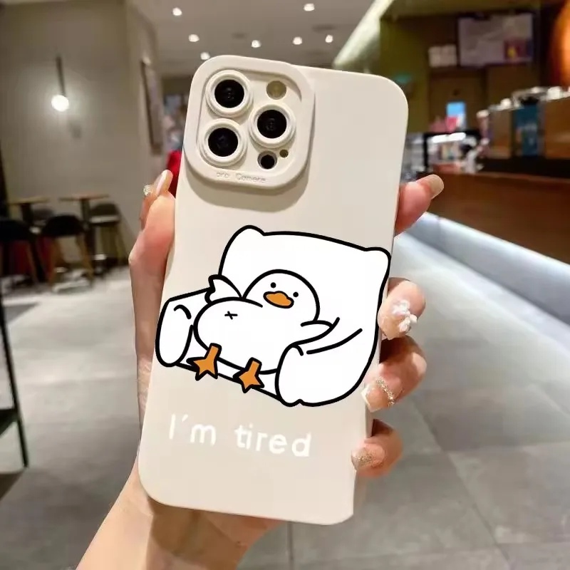 Cartoon Duck Pattern Phone Case Cover