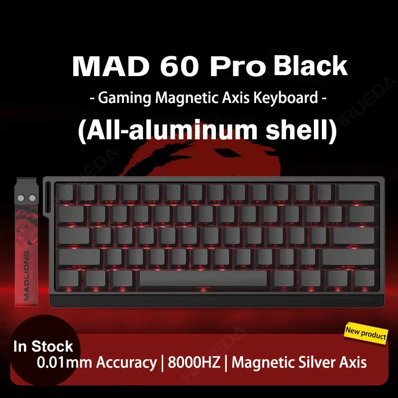Madlions MAD 60/68 PRO Magnetic Switch Gaming Keyboard E-sport Custom Mechanical Aluminum Keyboard Ergonomics Accessories