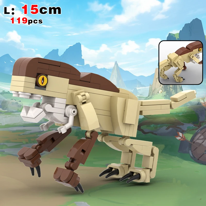 Riesiges Dinosaurier-Bausteinset – Creative Expert Indominus Rex, Triceratops und Tyrannosaurus Rex Modellsteine – Detail 3
