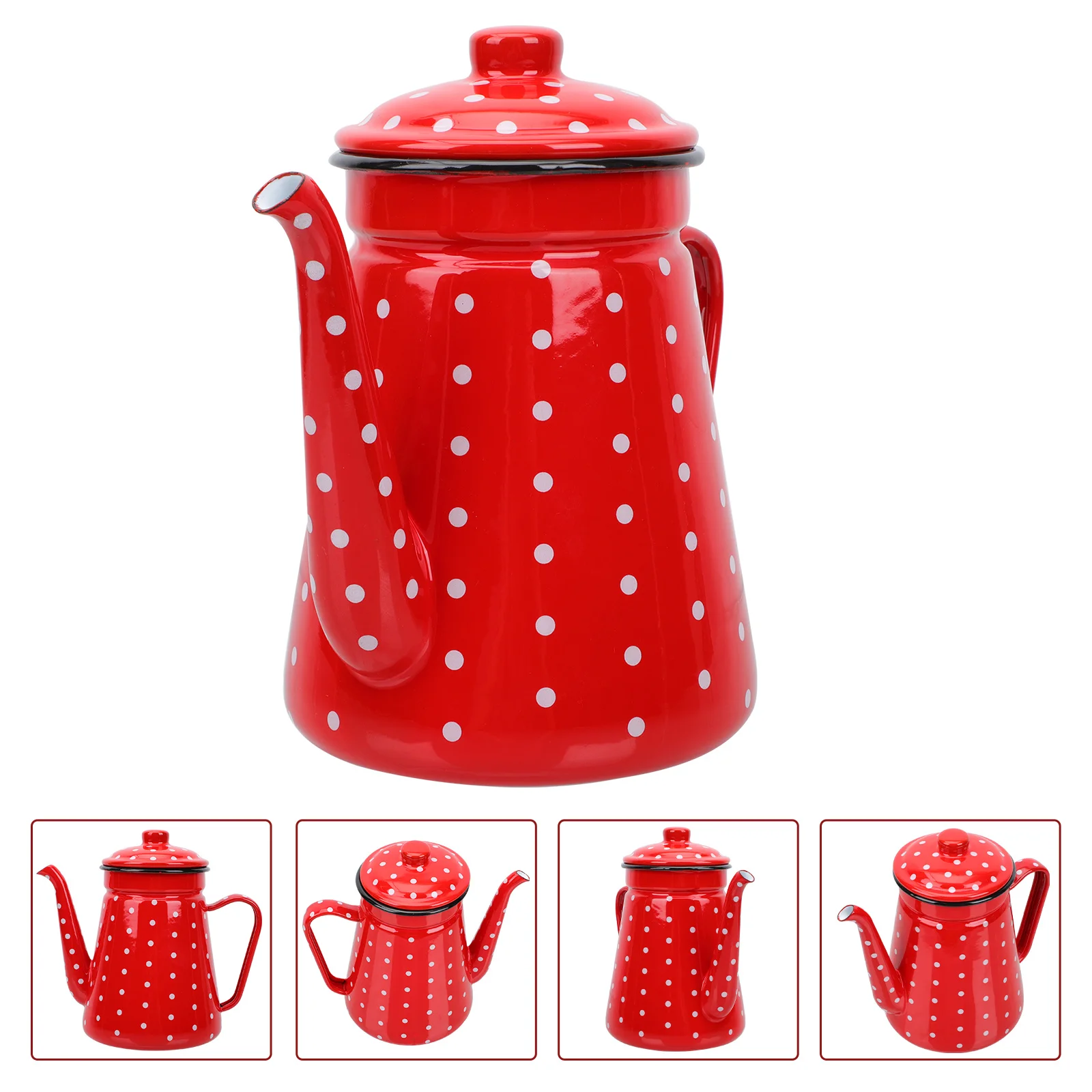 

Enamel Pot Household Kettle Water Storage Container Terrarium Decorations Decorative Espresso Shots Filter Tea
