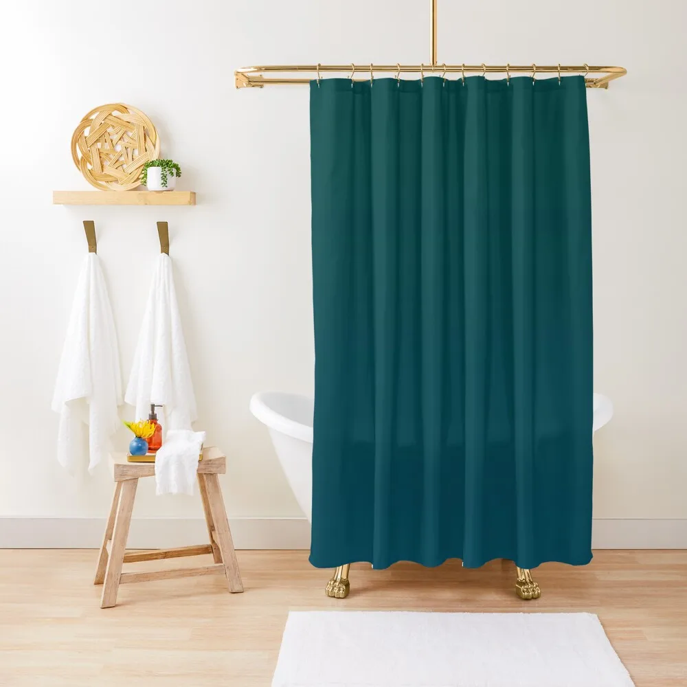 Dark green and blue gradient, Ombre. Shower Curtain Bathroom Box Window Anti-Mold Waterproof Shower For Bathroom Shower Curtain