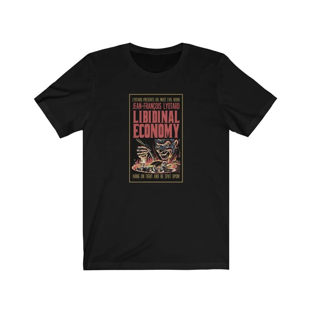 T-Shirt Tascabile Horror Libidinal Economy Lyotard