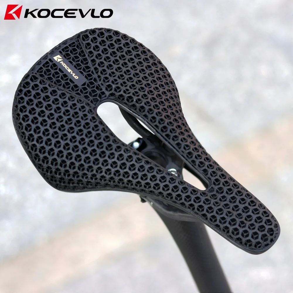 KOCEVLO 3D-gedruckter Carbon-Fahrradsattel für XC Road Gravel MTB Off-Road-Fahrrad-Fahrradteile 235 x 140 mm – Detail 6