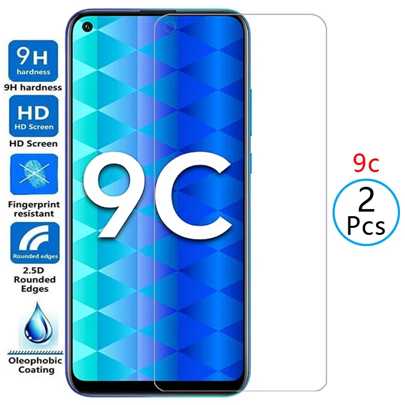 

protective tempered glass for huawei honor 9c screen protector on honor9c honer onor hono 9 c c9 6.39 safety film honer9c onor9c
