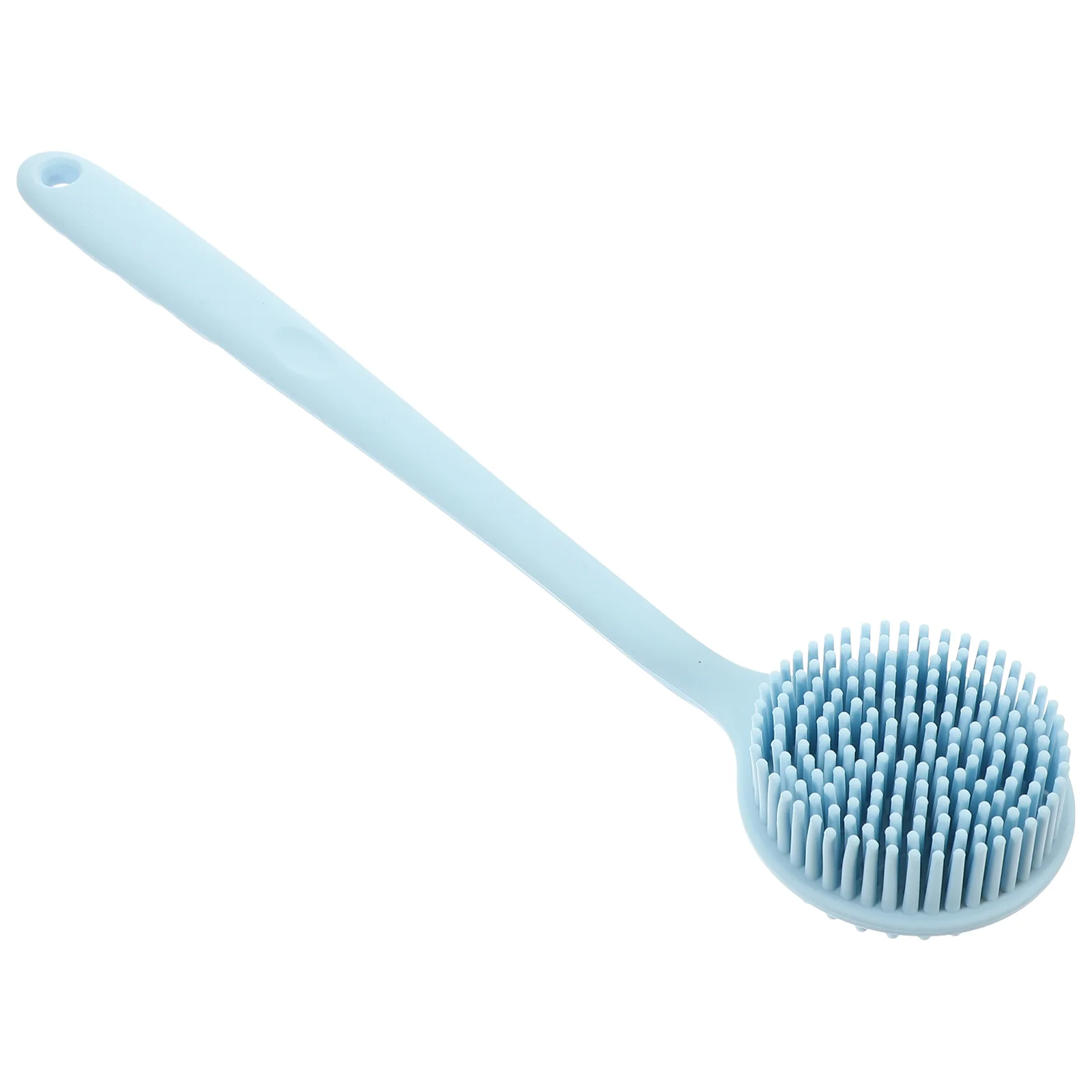 Cleaning Brush Hands Free Back Scrubber for Shower Silicone Bath Take with Handle