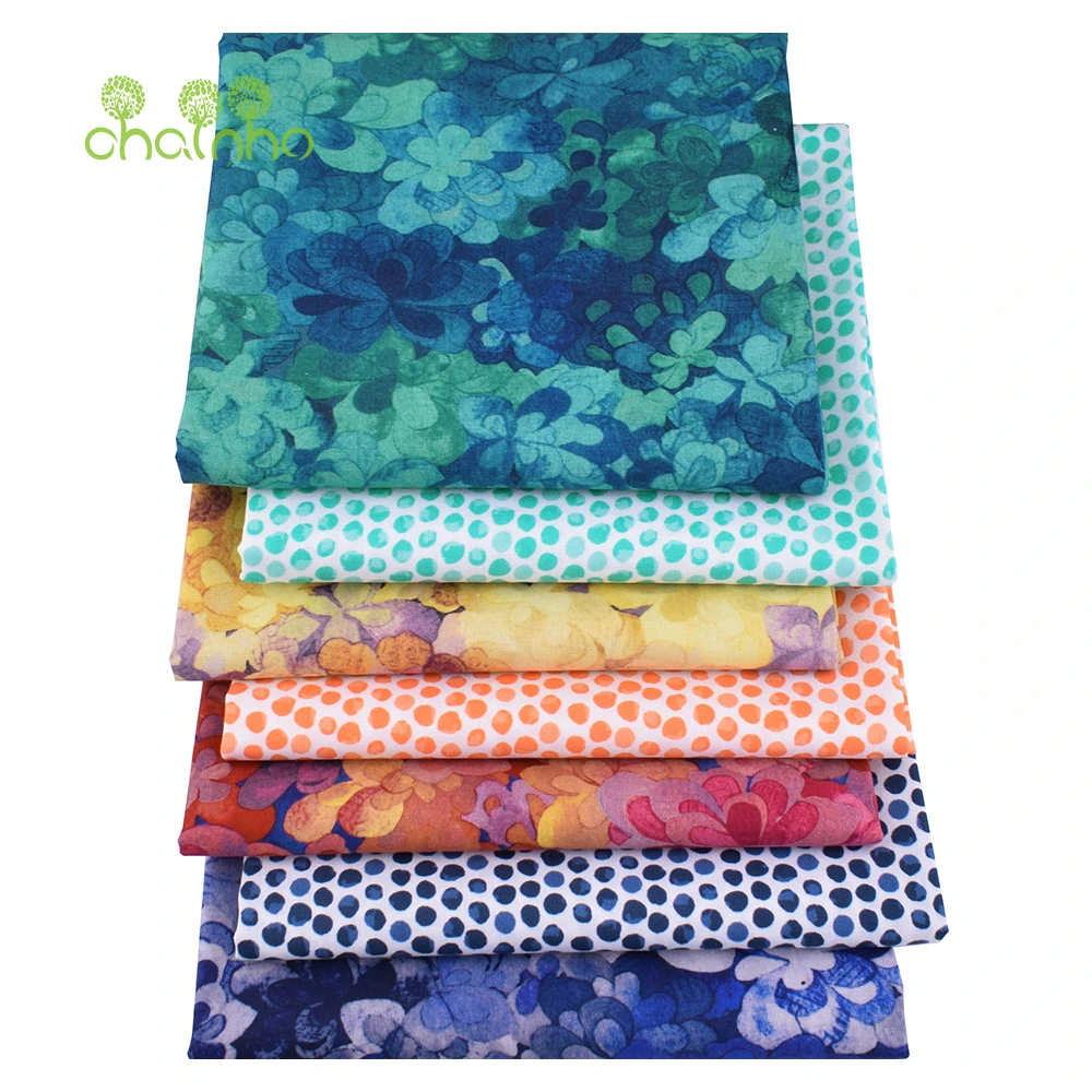 Chainho,Printed Plain Weave Cotton Fabric,Patchwork Clothes,Handmade DIY Quilting Sewing Children's Craft,Cushions,Bags Material