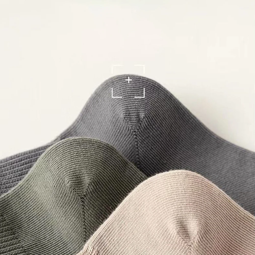 5Pair Men Cotton Socks Business Casual Low Tube Soft Simple Fashions Sports Socks Solid Color Harajuku Deodorant Long Socks Gift