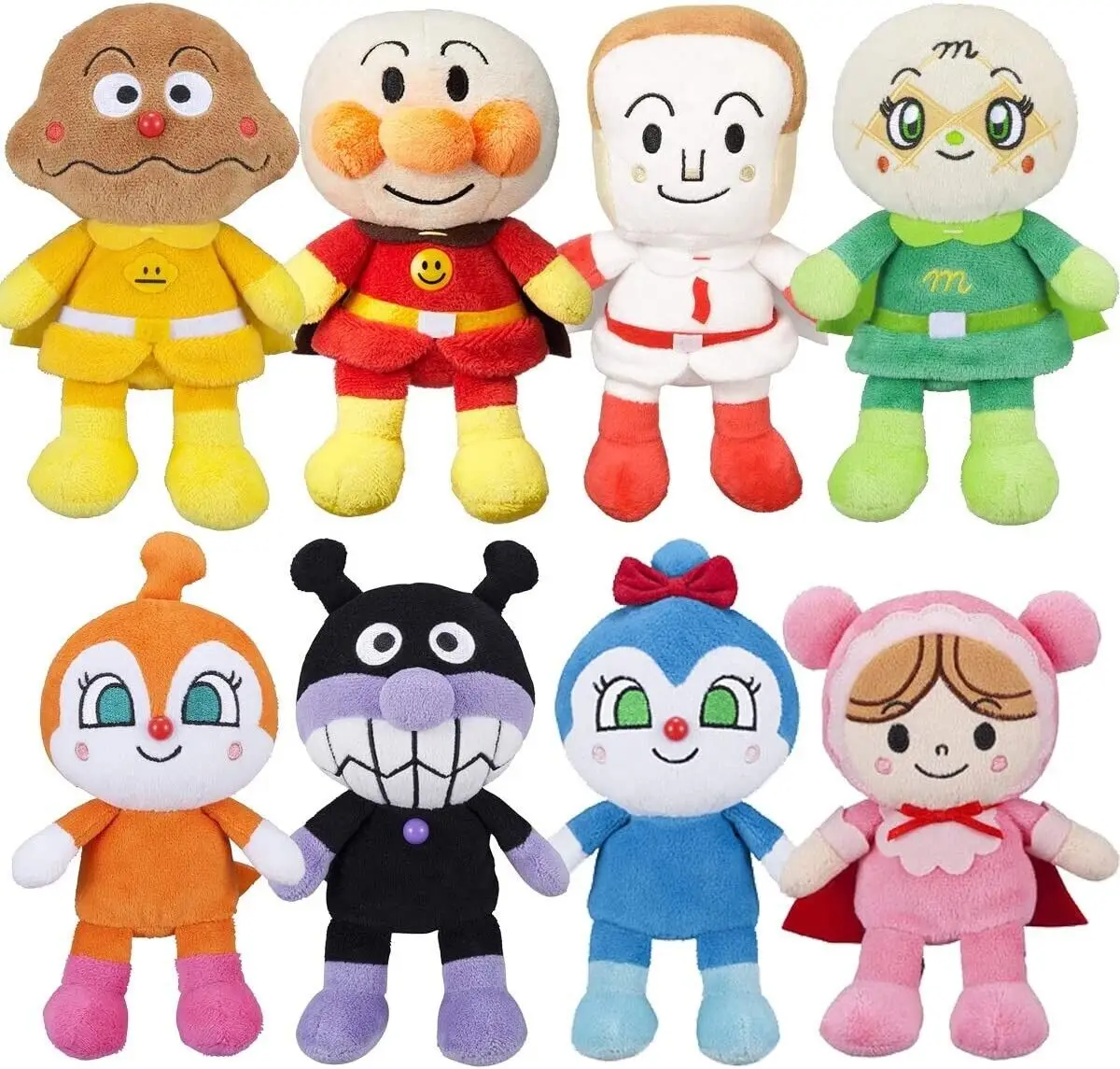 Фото Kawaii аниме Anpanman Baikinman Melonpanna ток панман доkinchan Kokinchan плюшевые детские мягкие игрушки для детей подарки 18 см №2