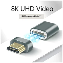 

HDMI-Compatible 2.1 Magnetic Adapter 8K/60HZ 48Gbps 3D Vision Converter for Xiaomi Mi Box Splitter Switch PS3 PS4 Projector TV