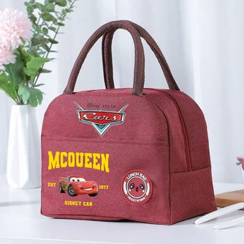 Saetta per il pranzo carina per bambini Lightning McQueen Disney Cars Borsa per bambini Bento Cartoon Borse per l'isolamento alimentare Ragazzo Ragazza Anime Borsa Regali 1