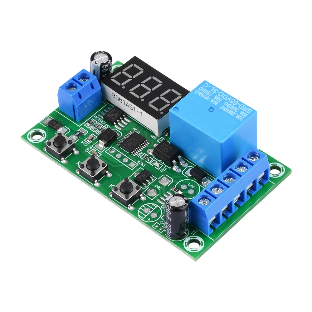 【100%-original】 DC Current Detection Module Relay Digital Display Overcurrent Alarm Switch Controller Motor Stall Protection Control Switches.