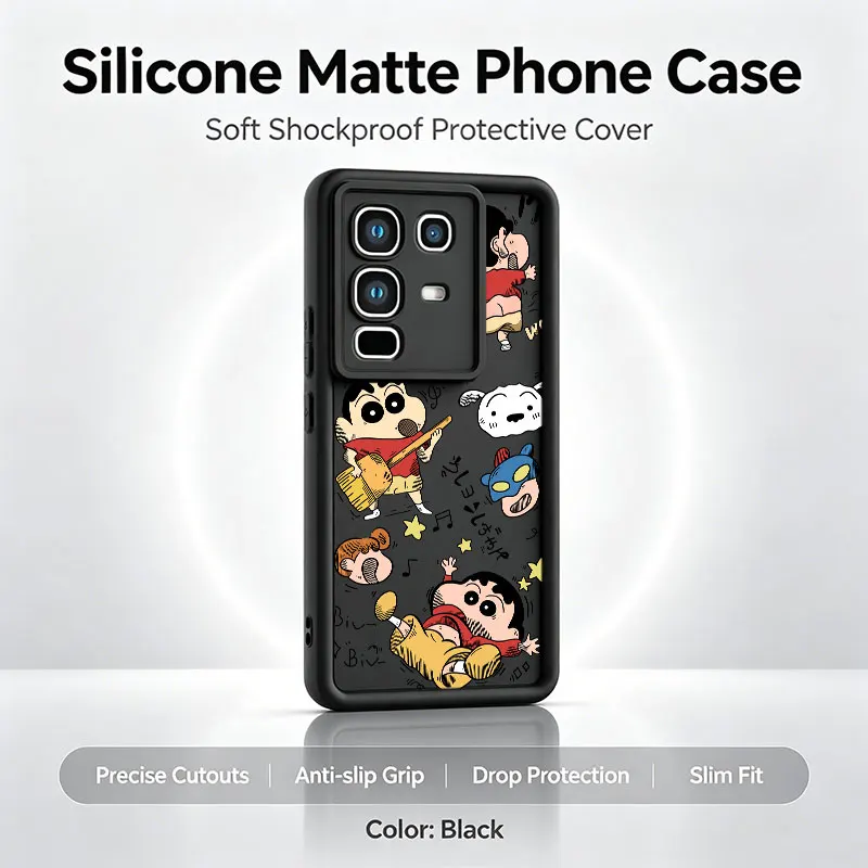 Adorable Shinchan Crayon Design Phone Case