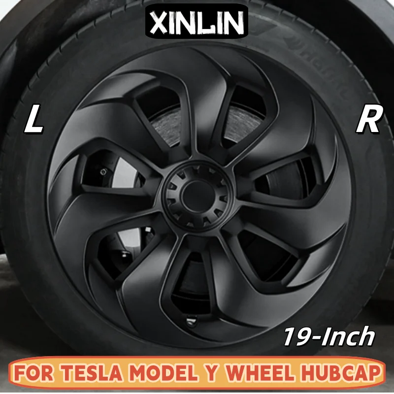 4PCS HubCap 19 Inch Wheel Caps Automobile Performance Replacement Hub Cap Full Rim Cover Accessories For Tesla Model Y -