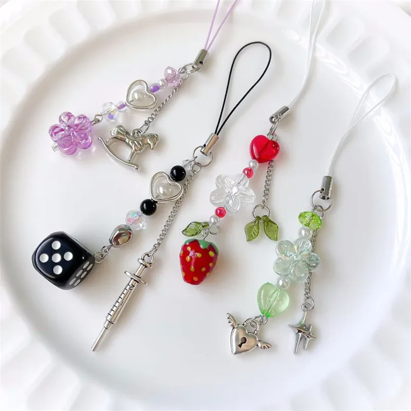 TrendyPhoneCharmStrapCutePhoneCharmKpopkeychainY2KFashion