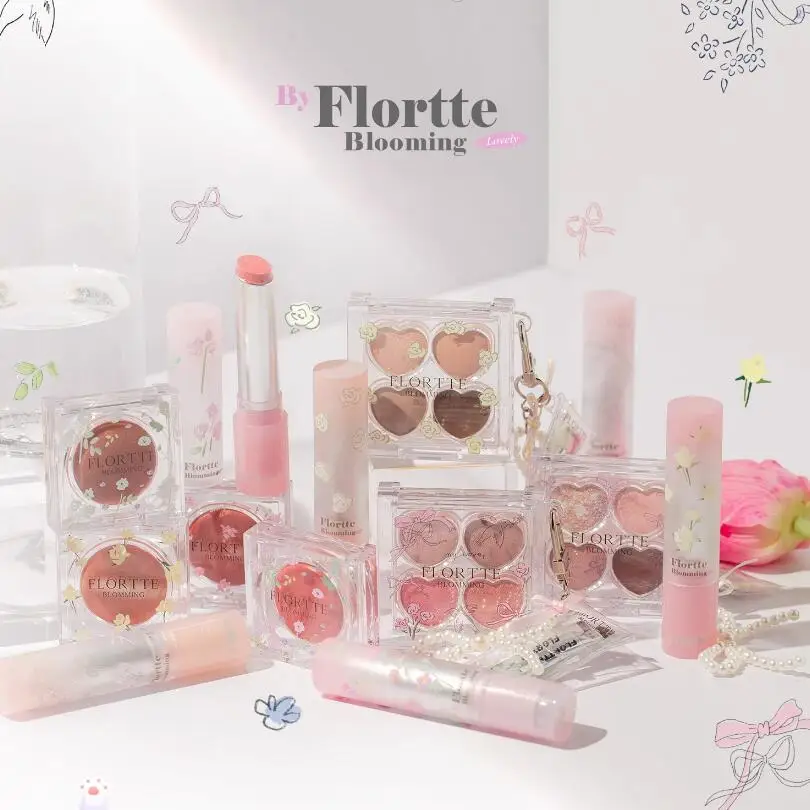 FLORTTE ALL IN Makeup Set Box Full Eyeshadow Palette Blush Cream Lipstick Professional Makeup Kit 19 PCS 3