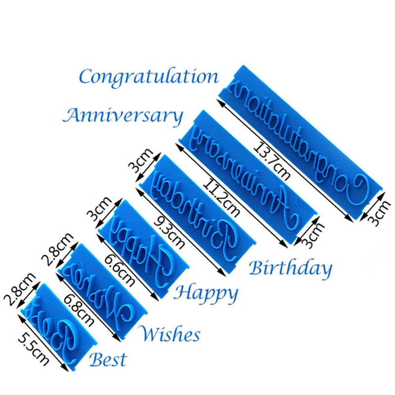 Alphabet Cake Stamp Set 4