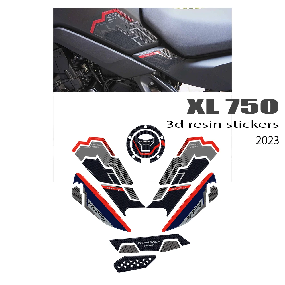 

For Honda XL750 TRANSALP XL 750 2023 Motorcycle Accessories3D Epoxy Resin Sticker Protection Decal