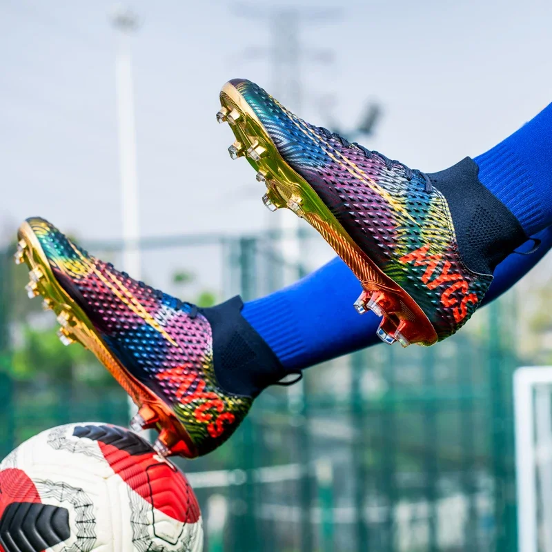 Football Boots TF/FG Training Grass Outdoor Professional Soccer Shoes Men Women Adult Teenager Non-Slip Soccer Cleats Sneakers
